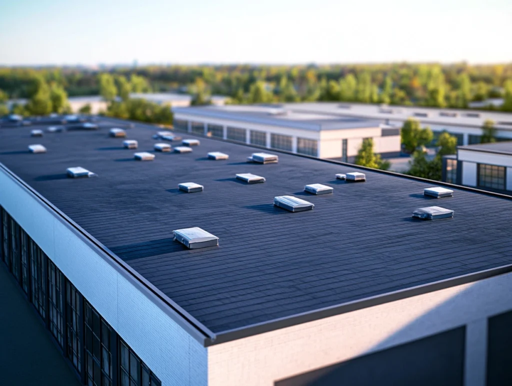 commercial roofing project.