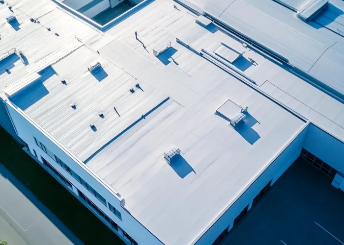 High-quality materials being used in a commercial roofing project.